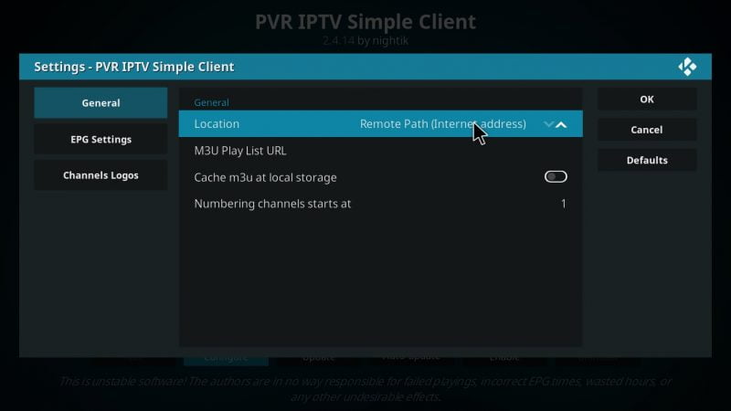  PVR settings